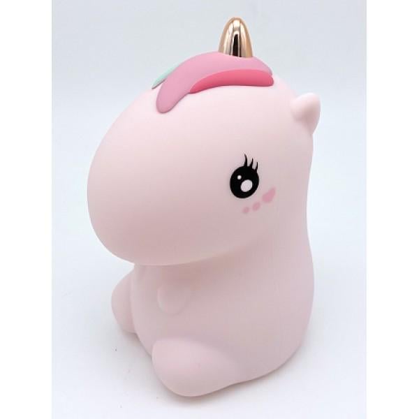 Ночник детский Lovely Horse Единорог силиконовый Розовый (5165907)