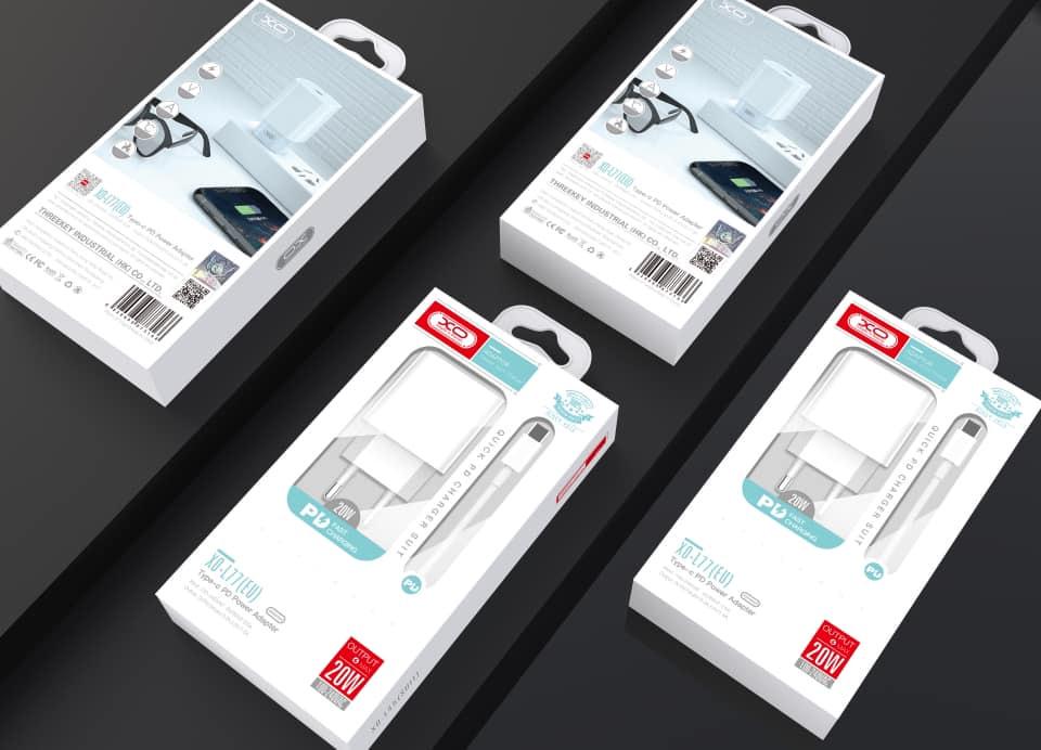 Зарядка быстрая Xo L77 PD кабель Lightning 20W White (34916) - фото 6 Зарядка быстрая Xo L77 PD кабель Lightning 20W White (34916) - фото 6