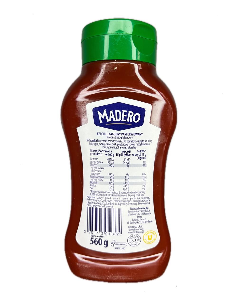 Кетчуп Madero кроткий 560 г - фото 2