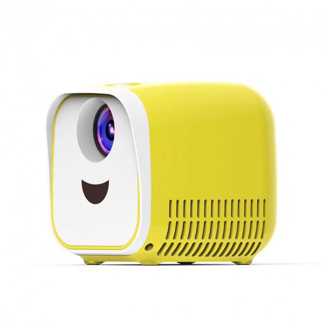 Дитячий міні проектор SUNROZ L1 Kids Story Projector для домашнього використання Жовто-Білий (SUN5212) - фото 1