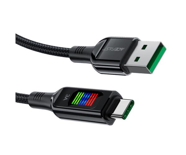 Кабель Data Acefast C7-04 USB-Type-C 3A 1,2 м Black (066974316282785) - фото 3 Кабель Data Acefast C7-04 USB-Type-C 3A 1,2 м Black (066974316282785) - фото 3