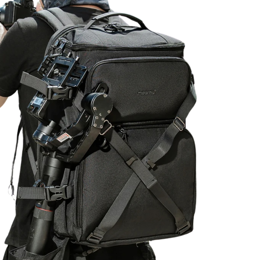 Рюкзак для фототехники и ноутбука Tigernu Оксфорд 25 карманов Черный (T-B9235)