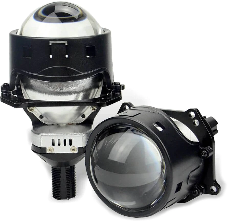 Автомобильные линзы светодиодные AMS A3 3" F/R 5000K белый свет на ближний и дальний 50W (29113)