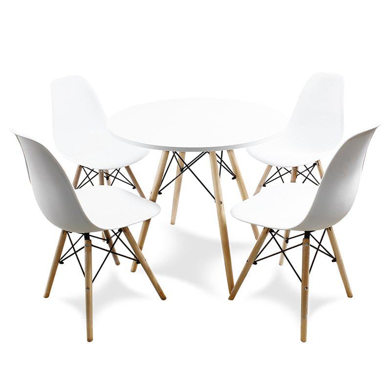 Комплект мебели Jumi Scandinavian Design стол и 4 стулья White