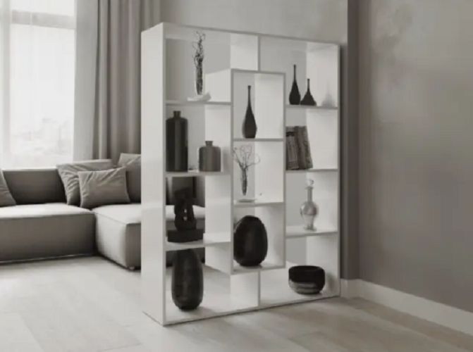 Этажерка для книг и декора на 10 ячеек Белый (Р50) - фото 2 Этажерка для книг и декора на 10 ячеек Белый (Р50) - фото 2