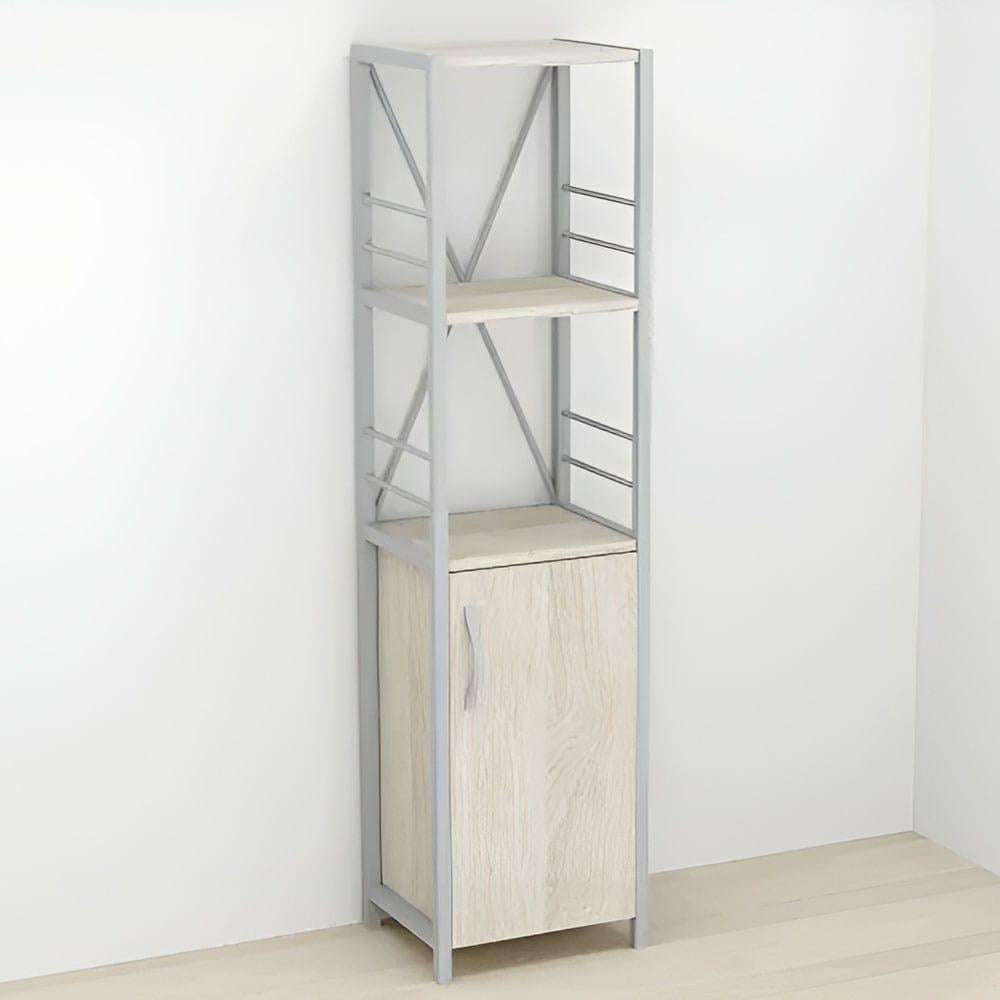 Этажерка Ferrum-decor Коннект 3/34 с тумбой ДСП 144x34x28 см Серый/Сонома (FRD-104438)
