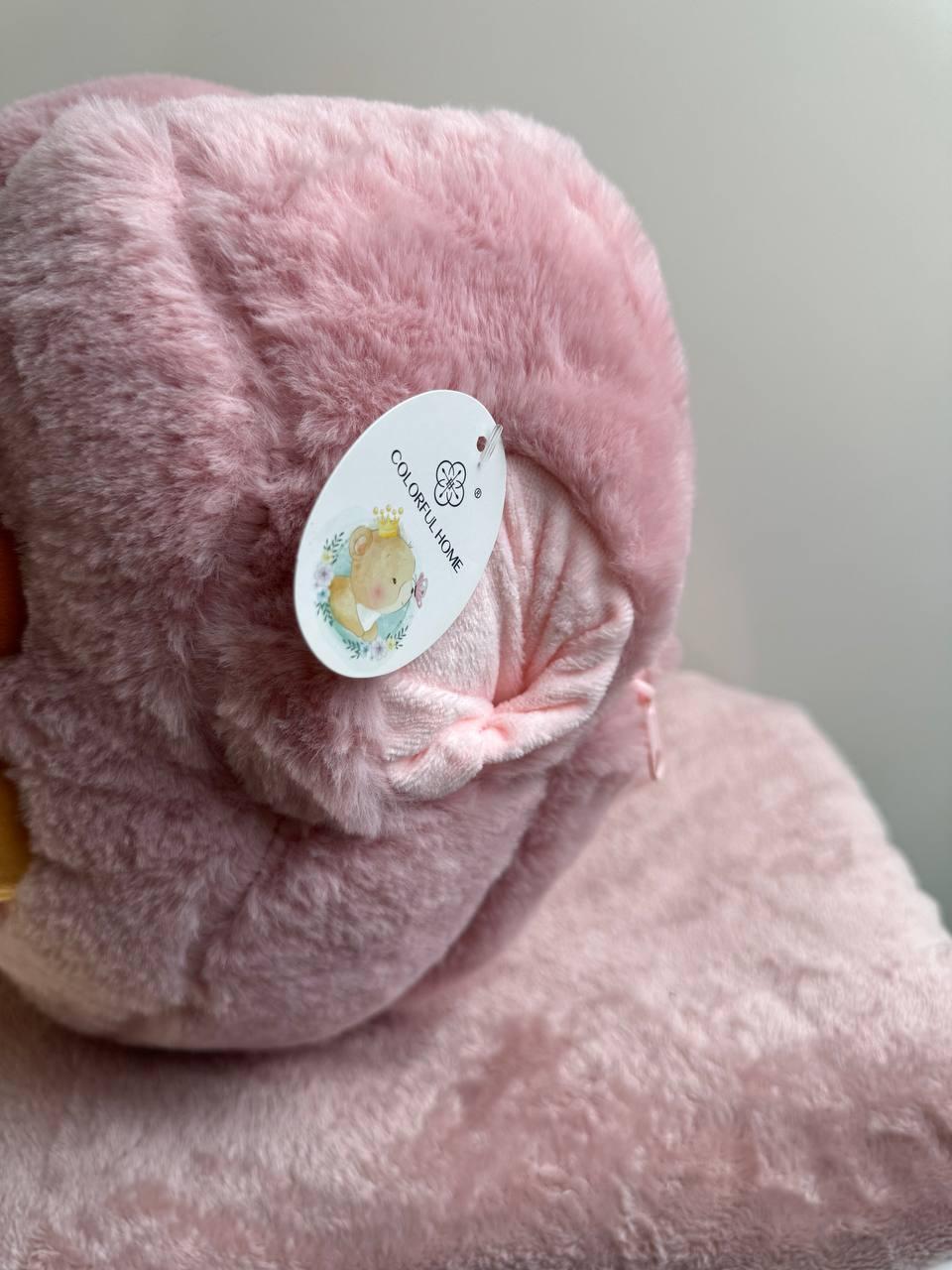 Плед-подушка детская Лапка 3в1 100х140 см Сиреневый (П4К-lapa-pled-0010-32) - фото 2