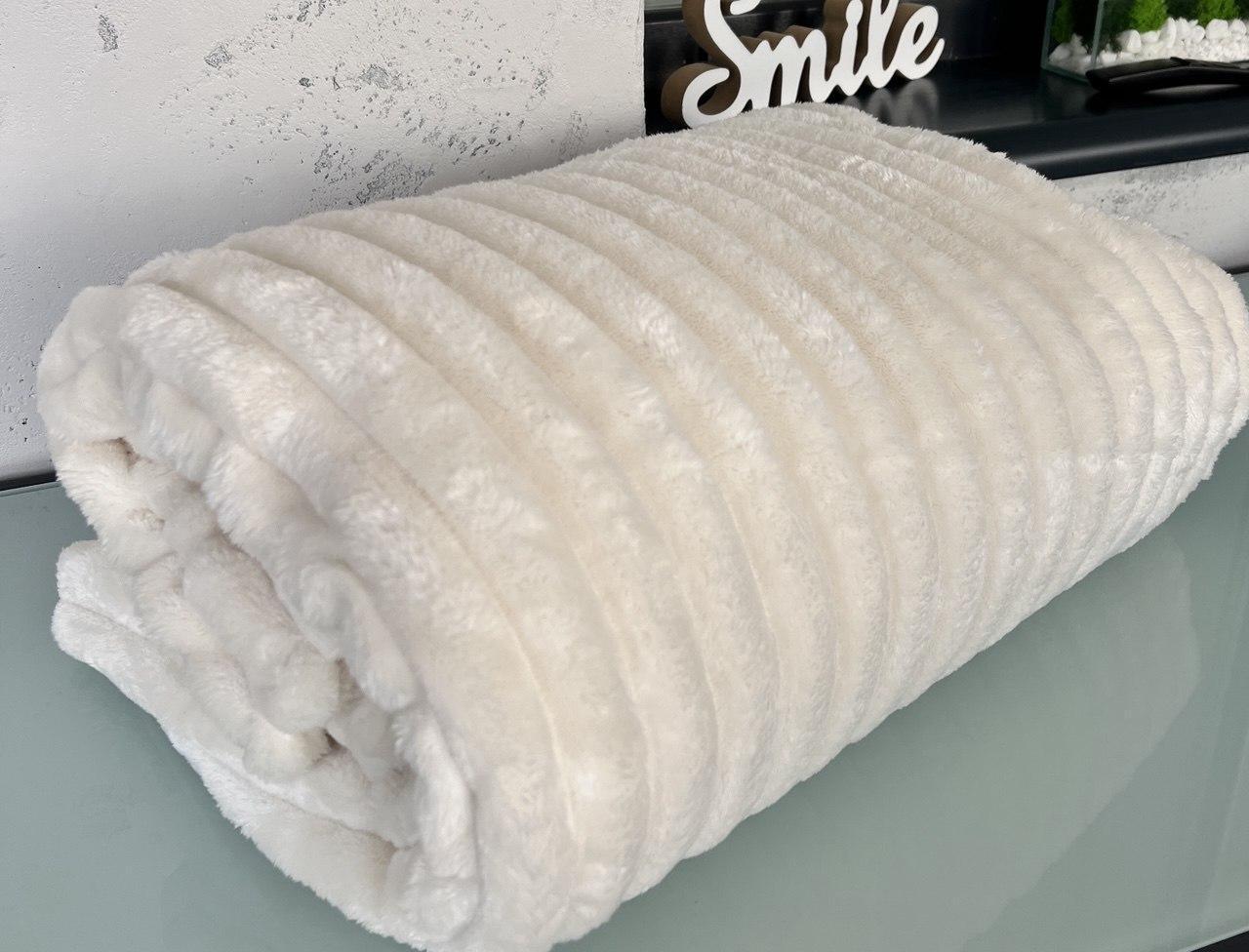 Плед Королівський шарпей двоспальний 180х220 см Молочний - фото 4 Плед Королівський шарпей двоспальний 180х220 см Молочний - фото 4