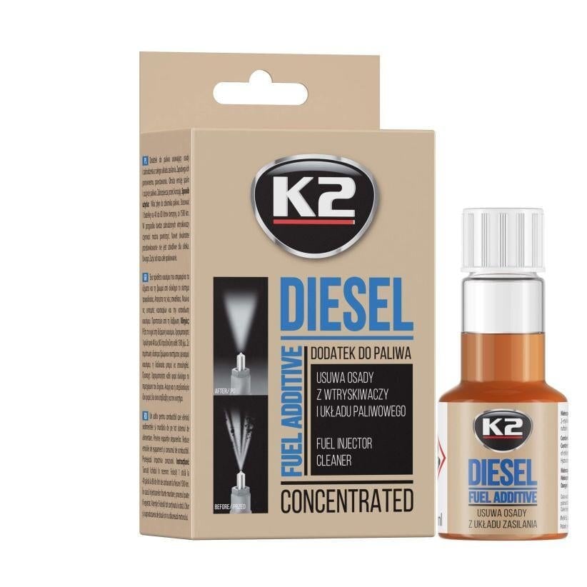 Очищувач форсунок для дизеля K2 Diesel 50 мл (ET312) Очищувач форсунок для дизеля K2 Diesel 50 мл (ET312)