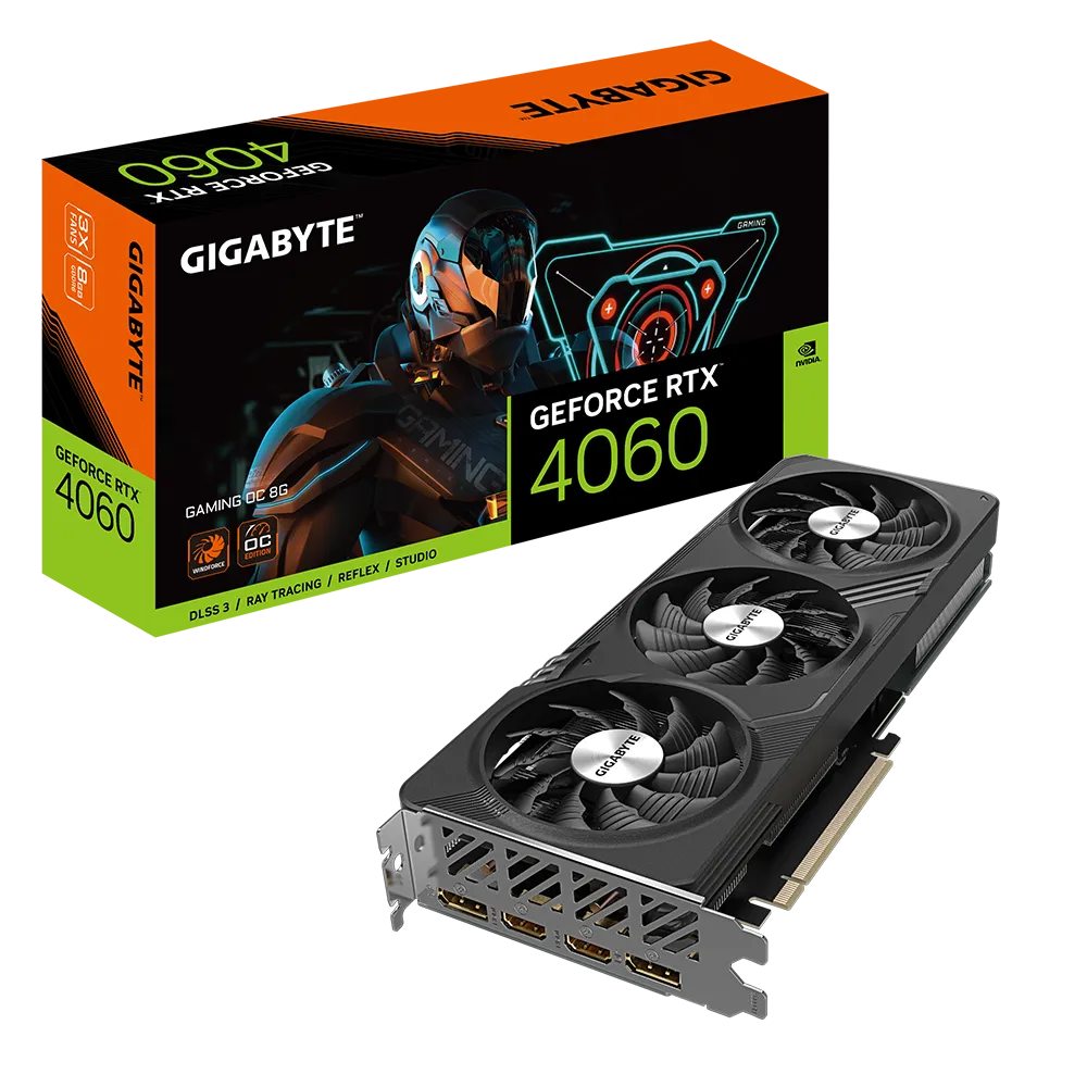 Видеокарта Gigabyte RTX 4060 8 Гб GDDR6 17000 МГц (GV-N4060GAMING OC-8GD) - фото 8