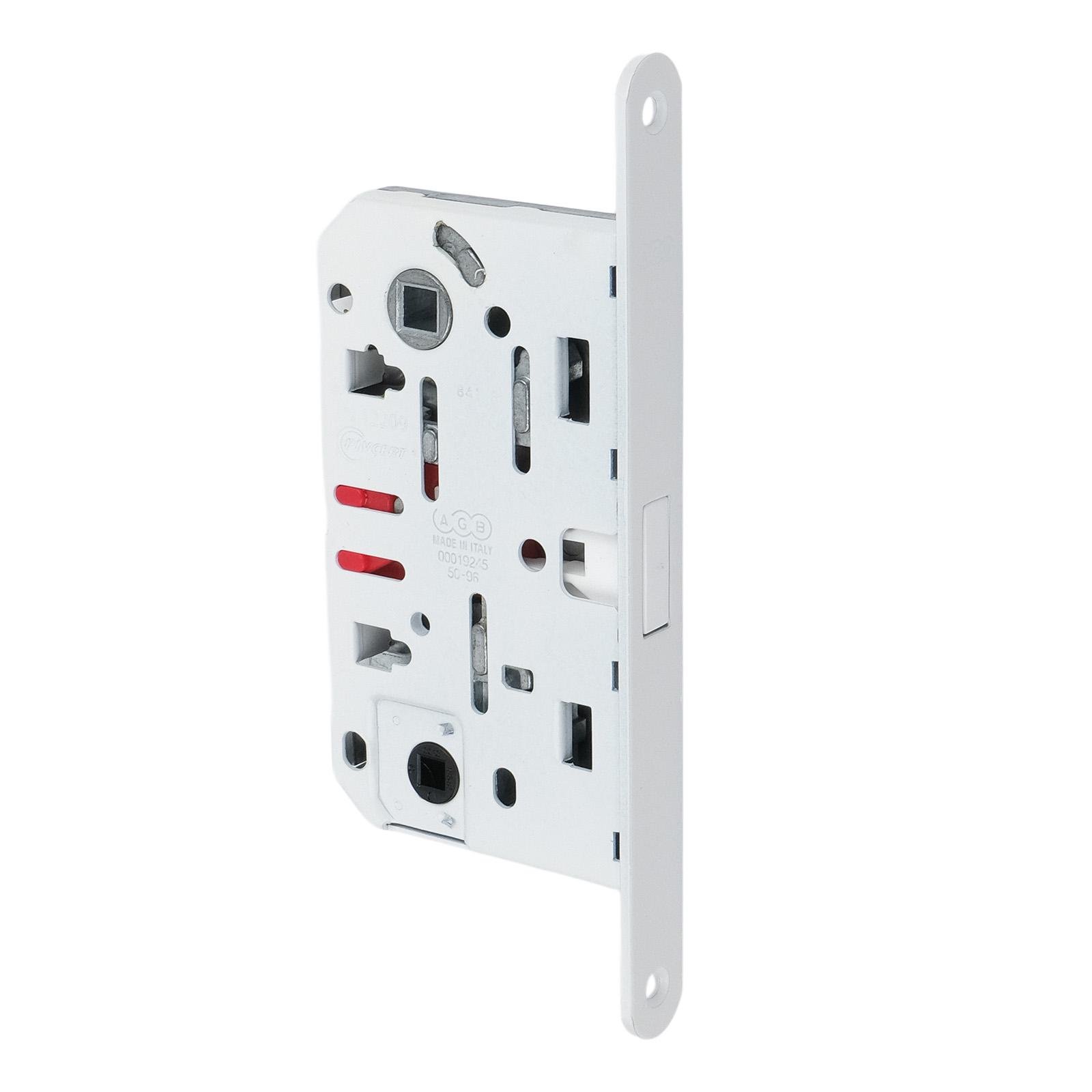 Замок врезной магнитный WC AGB Mediana Polaris XT 96/50 мм Белый (B06102.50.FM) - фото 1 Замок врезной магнитный WC AGB Mediana Polaris XT 96/50 мм Белый (B06102.50.FM) - фото 1