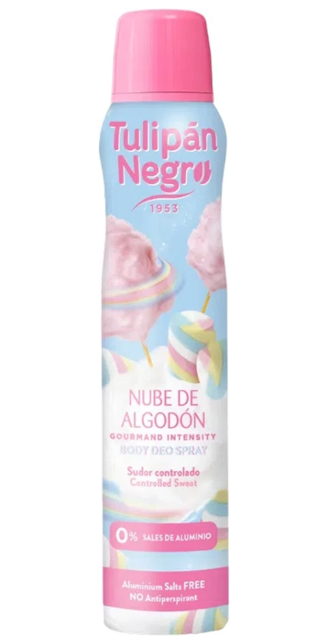 Дезодорант спрей Tulipan Negro Cotton Cloud Body Deo Spray 200 мл (32124308)