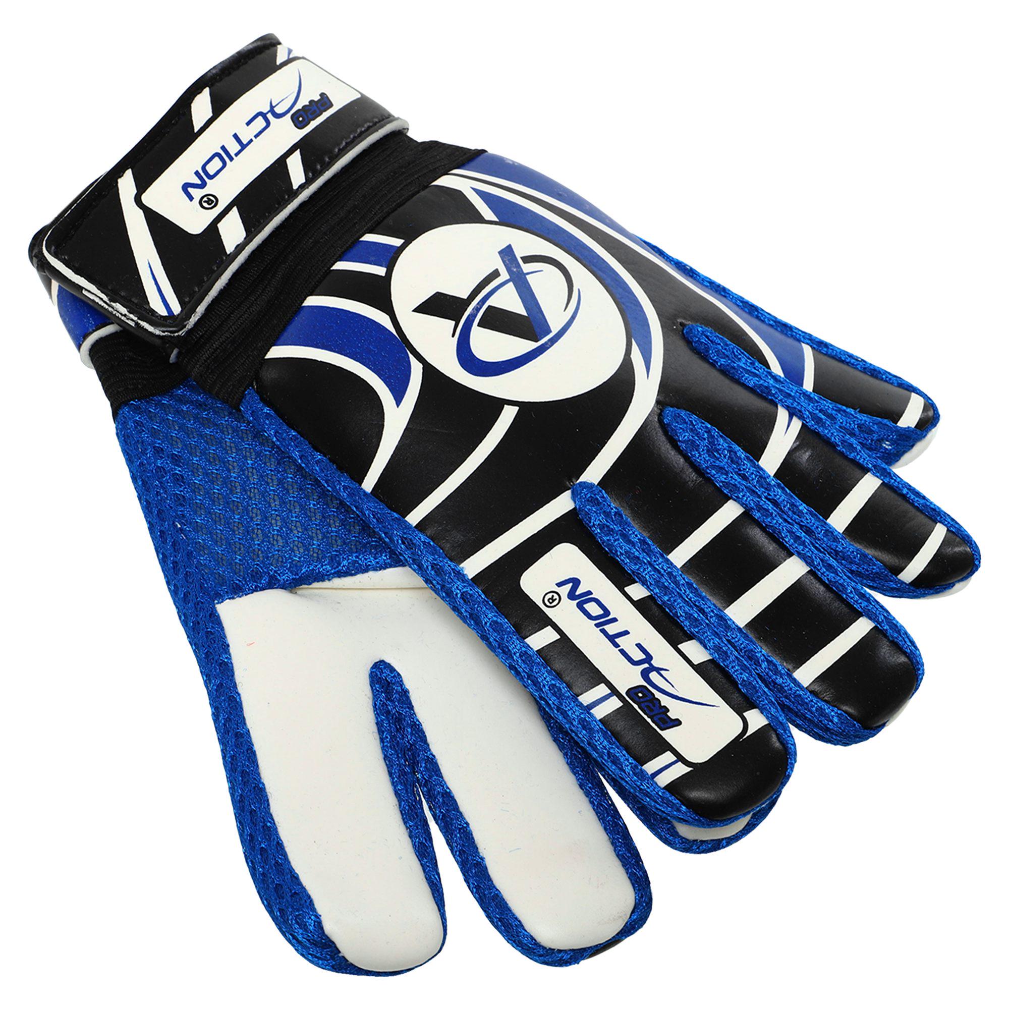 Перчатки вратарские юниорские Pro Action 10036 р. 5 Синий