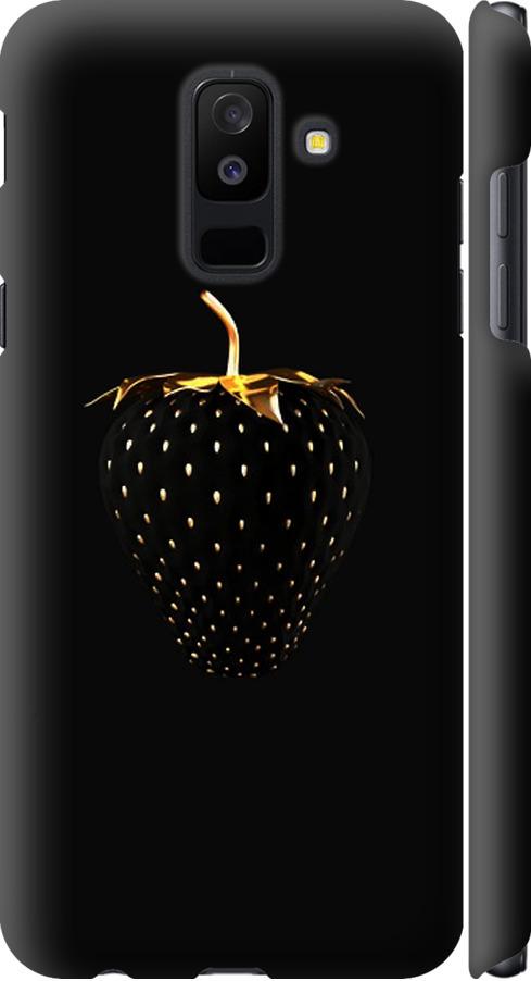 Чохол на Samsung Galaxy A6 Plus 2018 Чорна полуниця (3585m-1495-42517)