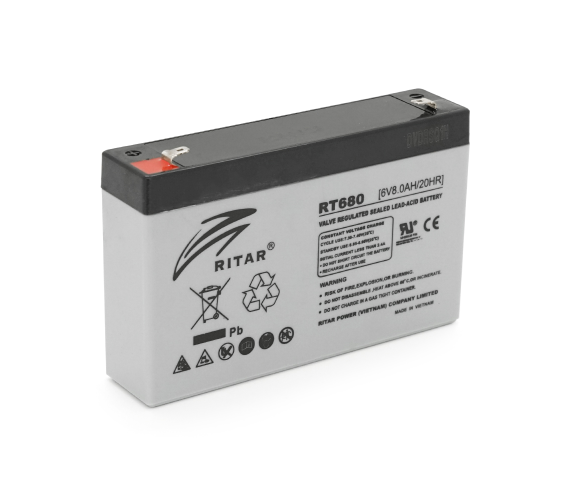 Аккумулятор Ritar AGM RT680 6 В 8 А (43606)