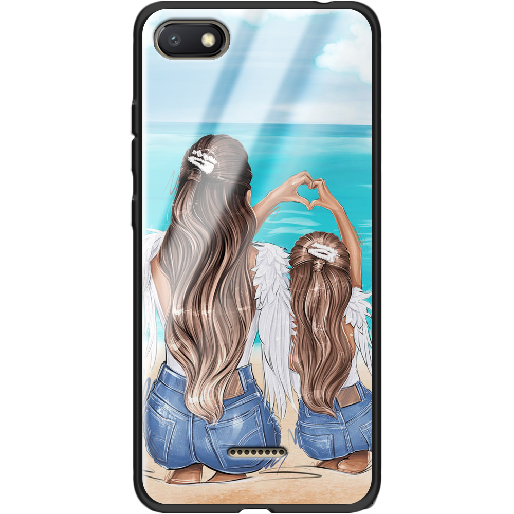 Чехол Boxface Xiaomi Redmi 6A Family Vacation Черный силикон со стеклом (34811-up2380-37745)