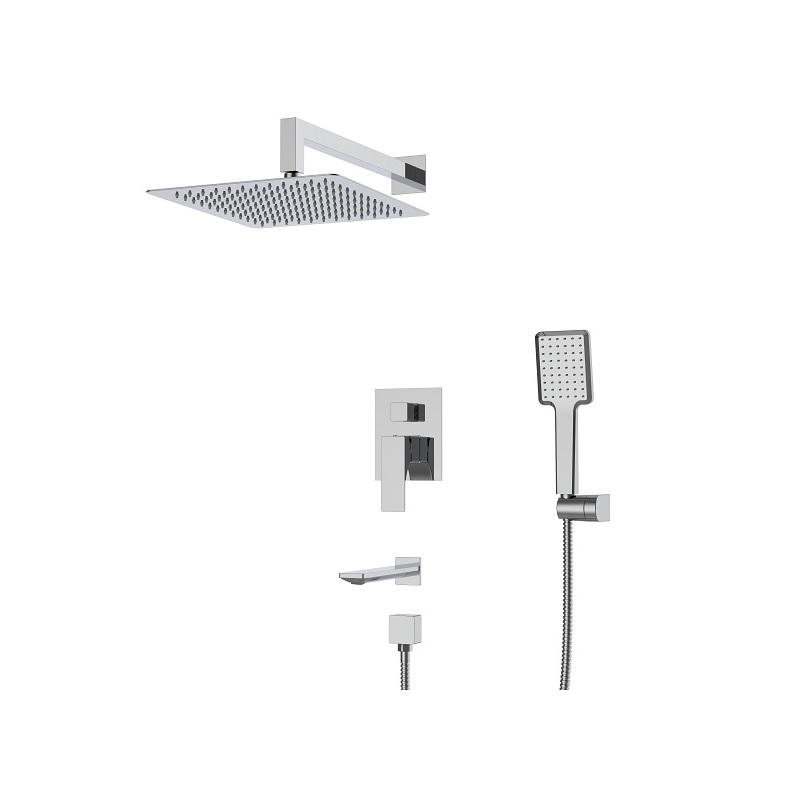 Душевая система встраиваемая KOER KB-64010-01 со смесителем Хром (KR3492)