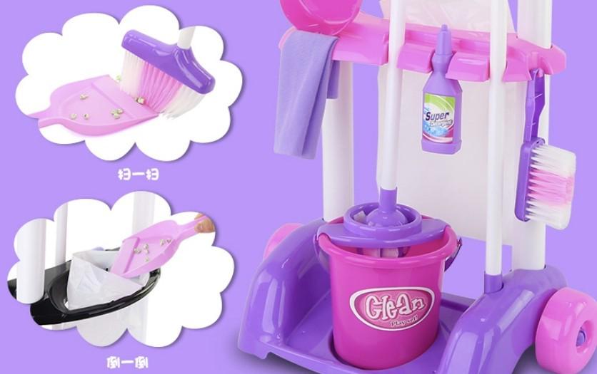 Детский игровой набор для уборки Little Helper Розовый - фото 11 Детский игровой набор для уборки Little Helper Розовый - фото 11