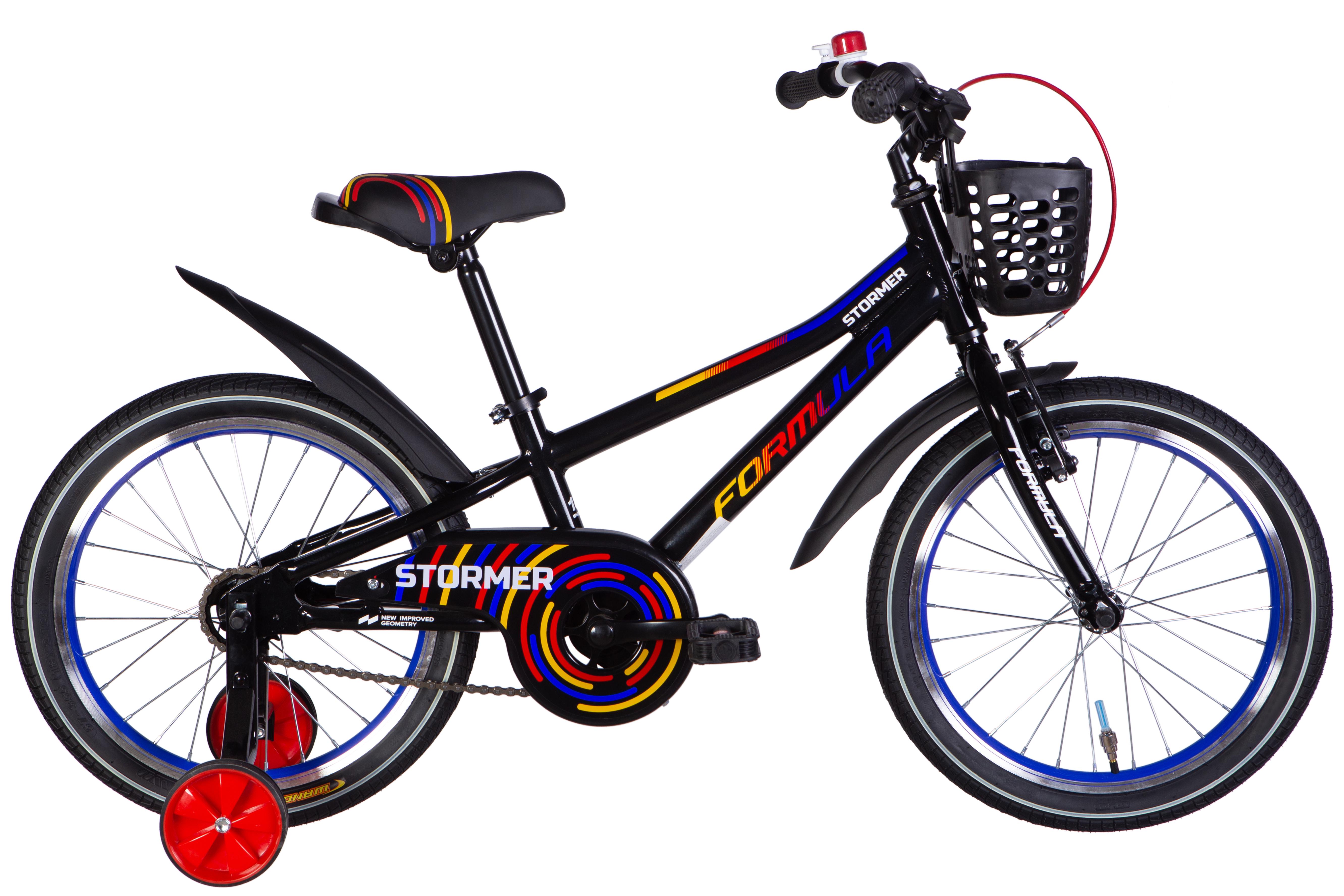 Велосипед Formula 2025 STORMER BH AL 18" рама 9" Чорний з червоним/Жовтий (OPS-FRK-18-159)