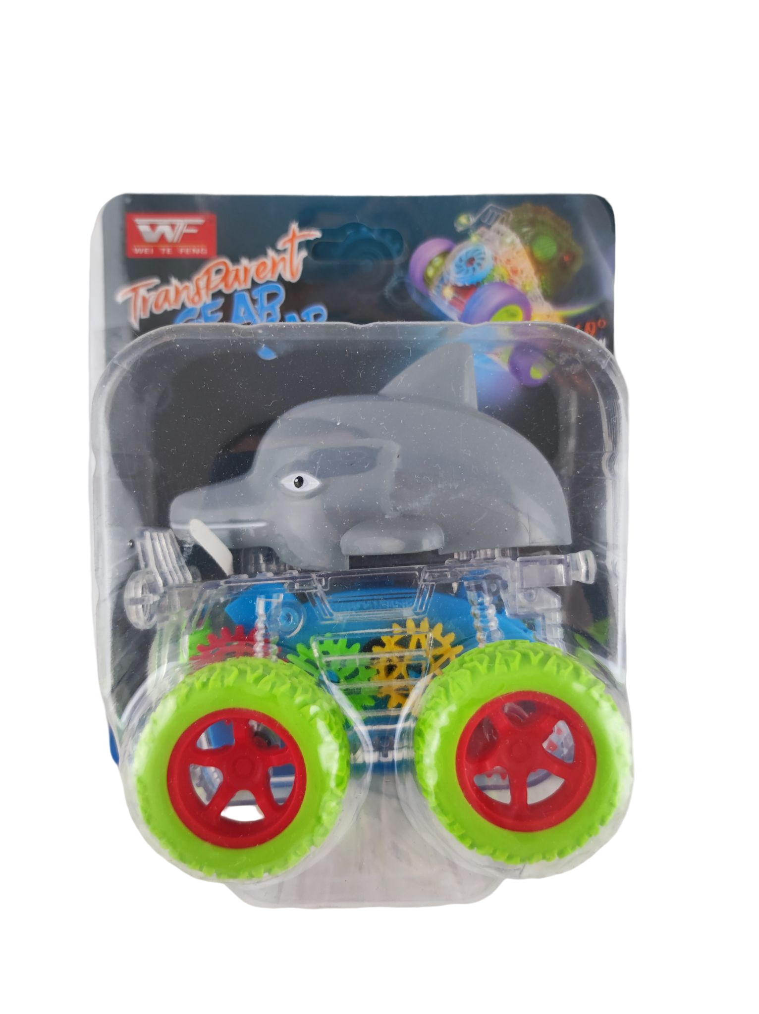 Машинка-перевертач зі світловим ефектом ToyCloud 46789W Акула (136233) - фото 2 Машинка-перевертач зі світловим ефектом ToyCloud 46789W Акула (136233) - фото 2