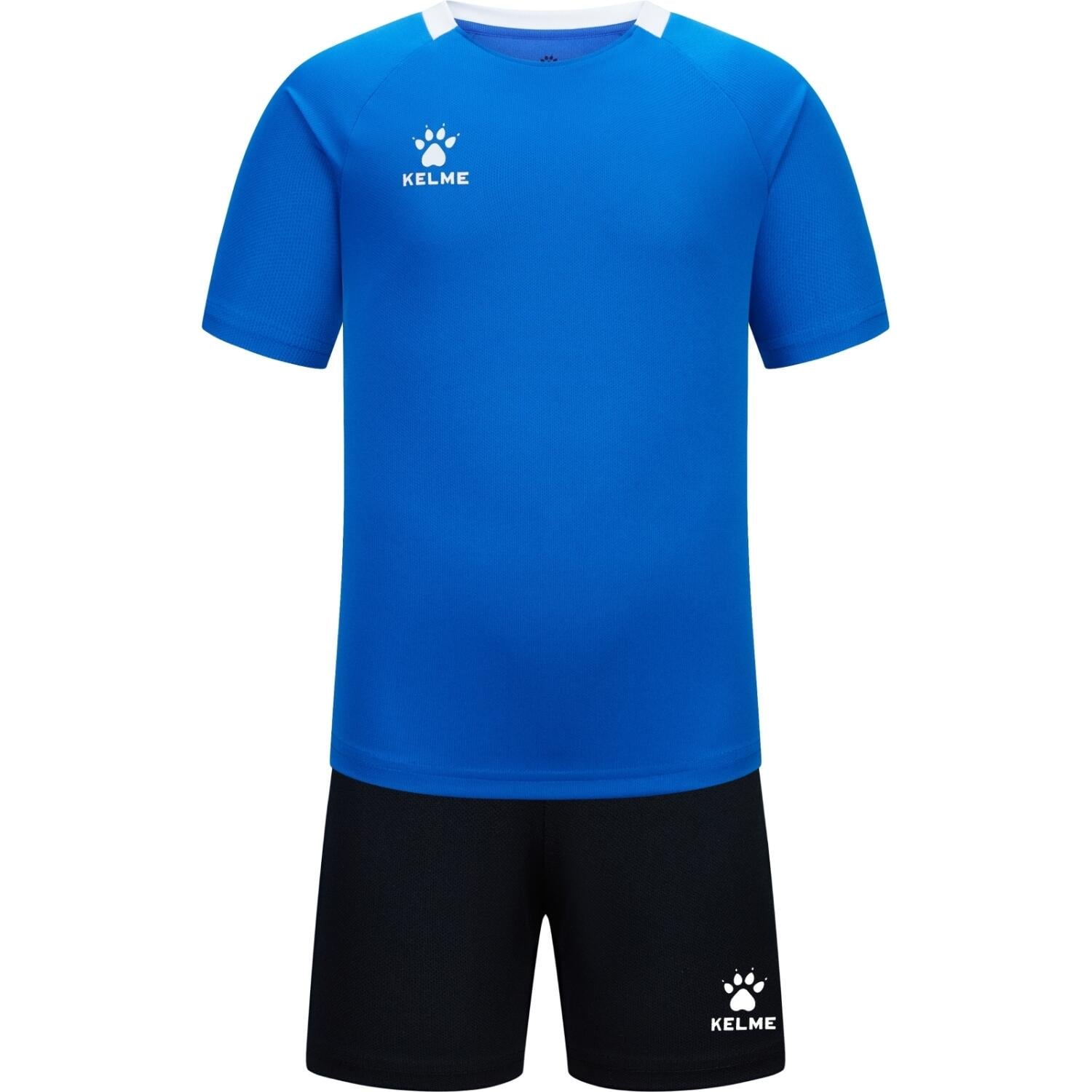 Комплект футбольной формы детский Kelme LUGO 140 см Сине-черный (8451ZB3245.9481)