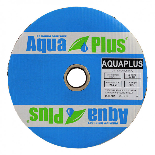 Капельная лента AquaPlus 8 mil/20 см/5 л/ч в бухте 500 м