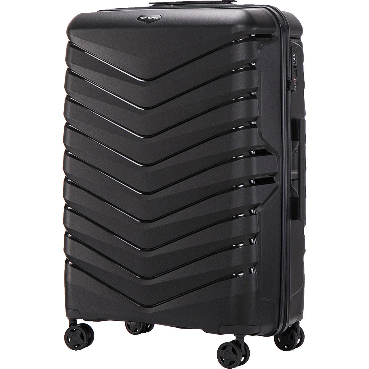 Чемодан полипропиленовый Wings PHX01 большой Черный (Wp00542) - фото 1 Чемодан полипропиленовый Wings PHX01 большой Черный (Wp00542) - фото 1