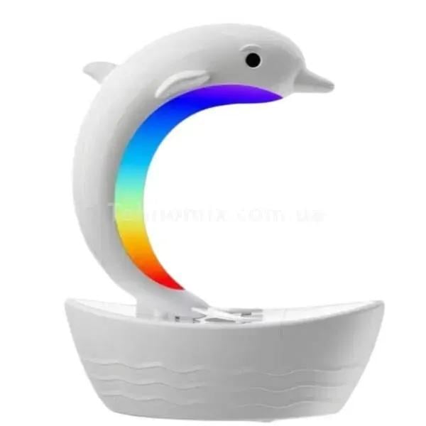 Увлажнитель воздуха Дельфин с RGB подсветкой Белый (8155) Увлажнитель воздуха Дельфин с RGB подсветкой Белый (8155)