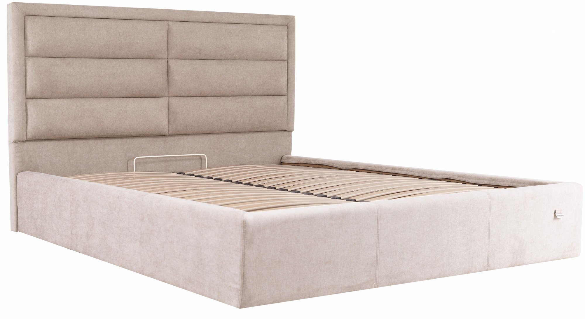 Кровать с подъемным механизмом двуспальная Orlando Comfort Мисти Mocco 160х190 см Бежевый