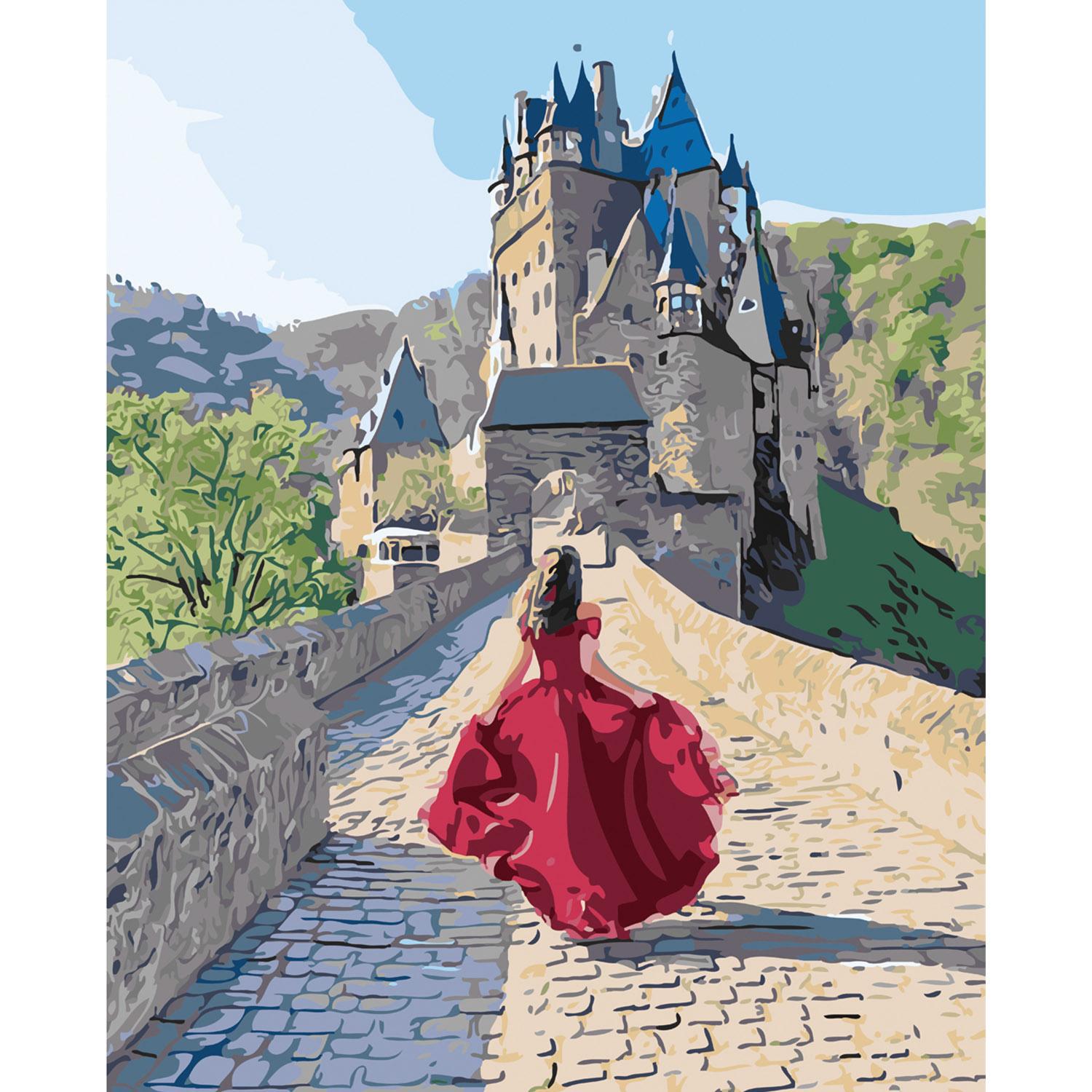 Картина по номерам Strateg Дорога к замку 40х50 см (SY6058)