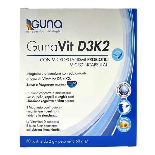 Комплекс Вітамін D3+K2 Guna Gunavit D3 K2 2 g 30 sachet (000026193) Комплекс Вітамін D3+K2 Guna Gunavit D3 K2 2 g 30 sachet (000026193)