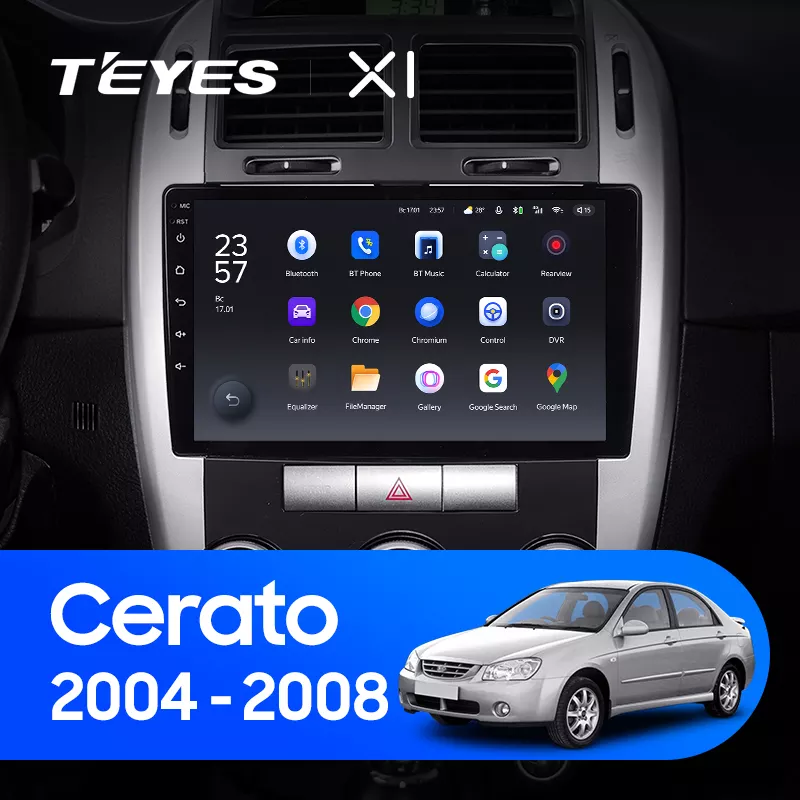 Автомагнитола штатная Teyes X1 для Kia Cerato 1 2004-2008 Android 2/32 Гб Wi-Fi вариант F1 (1664730852) - фото 3