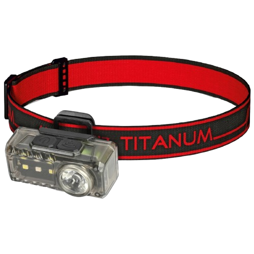 Фонарик налобный Titanum TLF-H10 светодиодный 80Lm 12000/6500K 500 mAh IPX3 Черный (33148583)