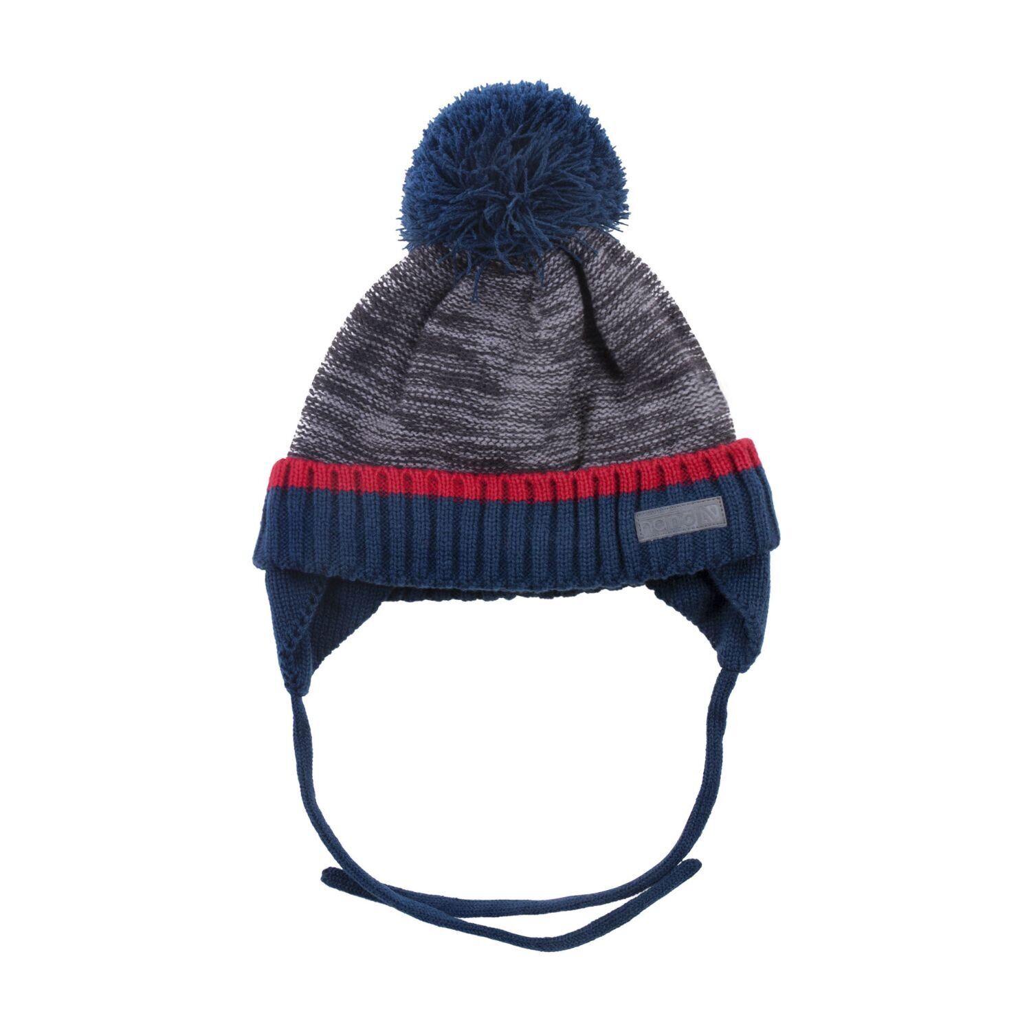 Шапка вязаная для мальчика Nano F18TU275 49-51 см Серый меланж (F18TU275-Deepgray-2/4)