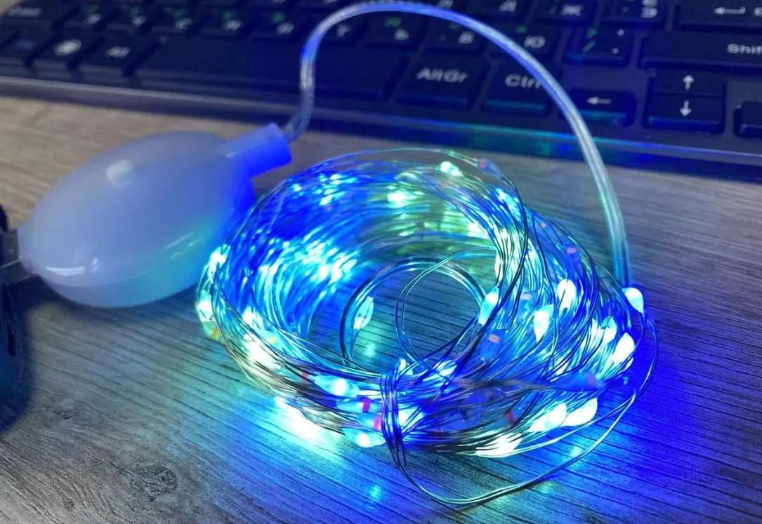 Гірлянда музична USB RGB на прозорому дроті Різнокольоровий (22867513) - фото 2