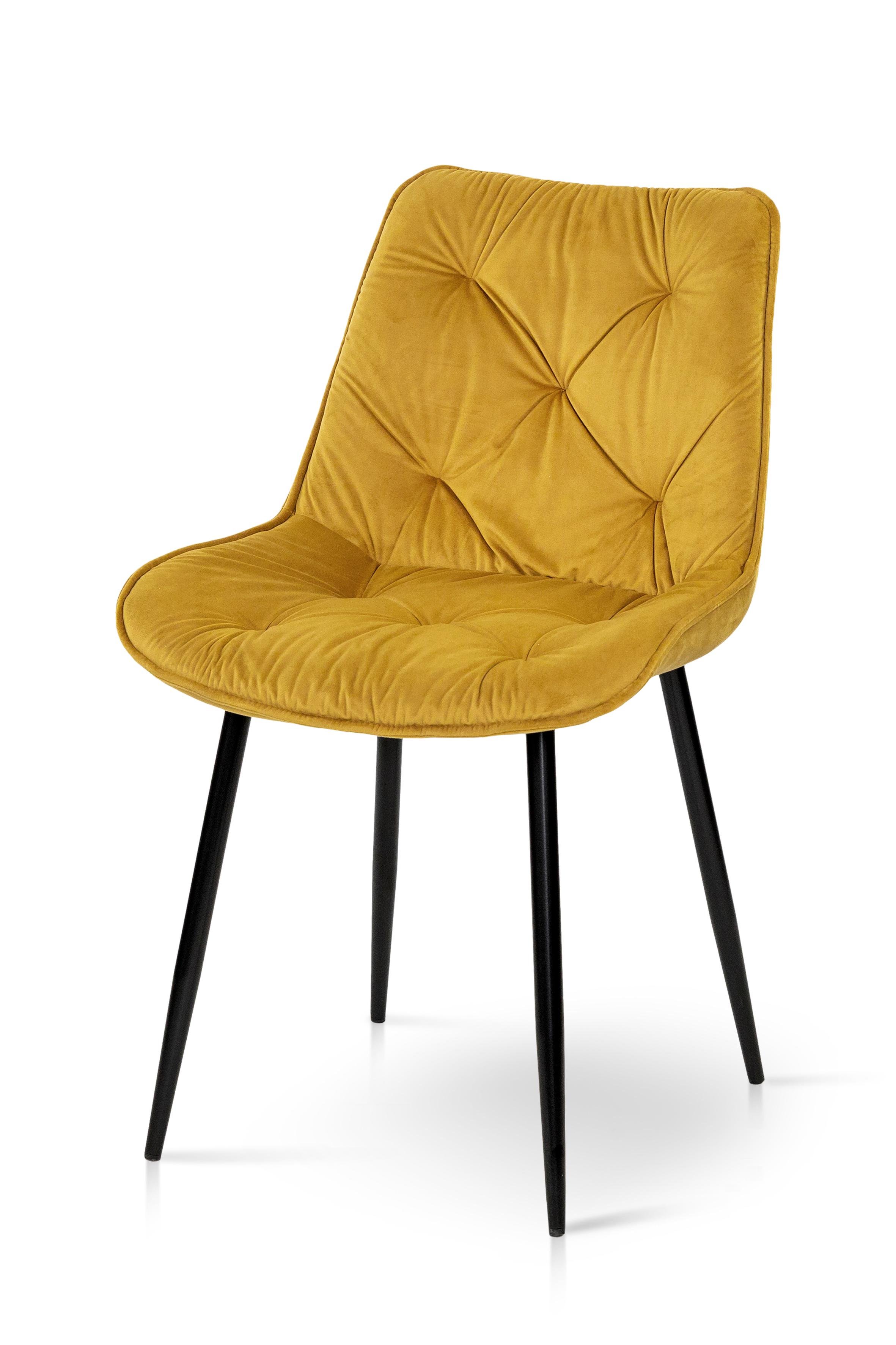 Кухонный стул Мікс Меблі Прадо металл/ткань велюр Карри/Черный (А0055831) Кухонный стул Мікс Меблі Прадо металл/ткань велюр Карри/Черный (А0055831)