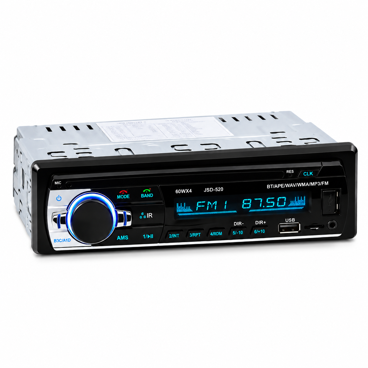 Автомагнитола JSD-520 BT 1DIN Черный (4857) Автомагнитола JSD-520 BT 1DIN Черный (4857)