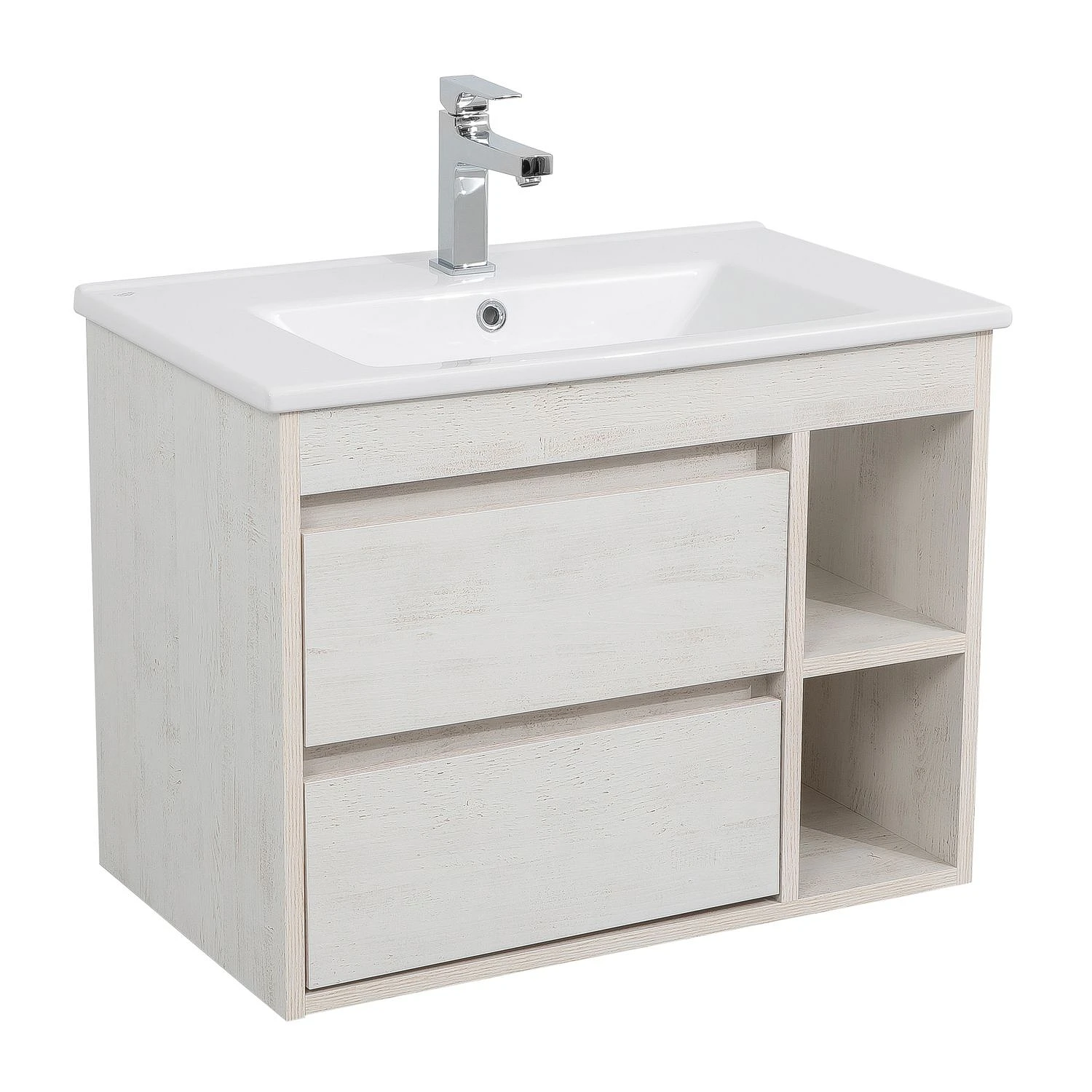 Тумба у ванну AQUARODOS Shelf 75x45 настінна з умивальником Бежевий (55598)