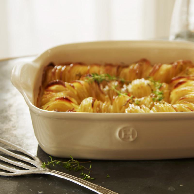 Форма для запекания керамическая Emile Henry Ovenware 28х24 см Бежевый (022050) - фото 5