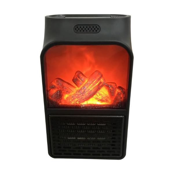 Тепловентилятор SUNROZ Flame Heater портативный электрический обогреватель с имитацией камина 900 Вт.