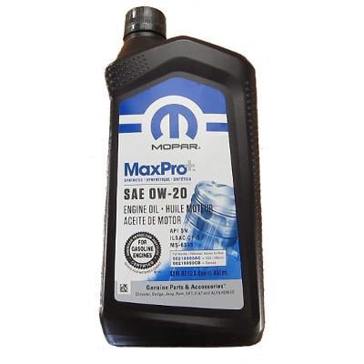 Моторное масло Mopar MaxPro 0W-20 1 л