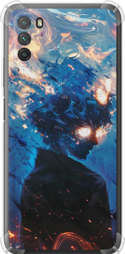 Чехол на Xiaomi Poco M3 Сатору Годжо (6129sp-2200-42517)