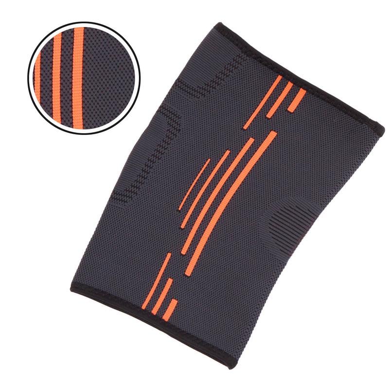 Наколенник эластичный бандаж SP-Sport ST-1010 L 1 шт. Серый/Оранжевый - фото 2 Наколенник эластичный бандаж SP-Sport ST-1010 L 1 шт. Серый/Оранжевый - фото 2