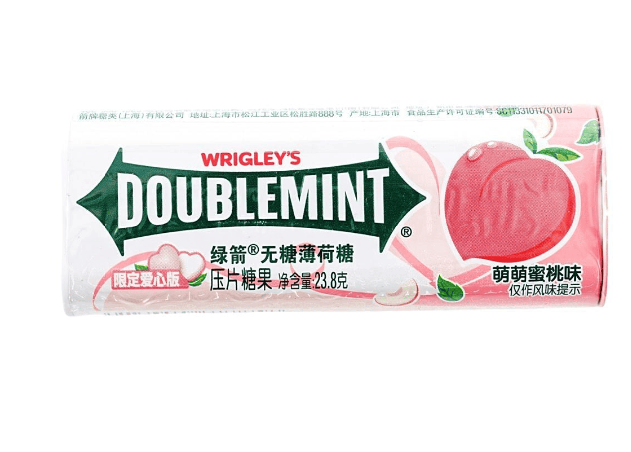 Цукерки Wrigley's Doublemint Sugar-Free Mints Series Cute Peach Flavor 23,8 г