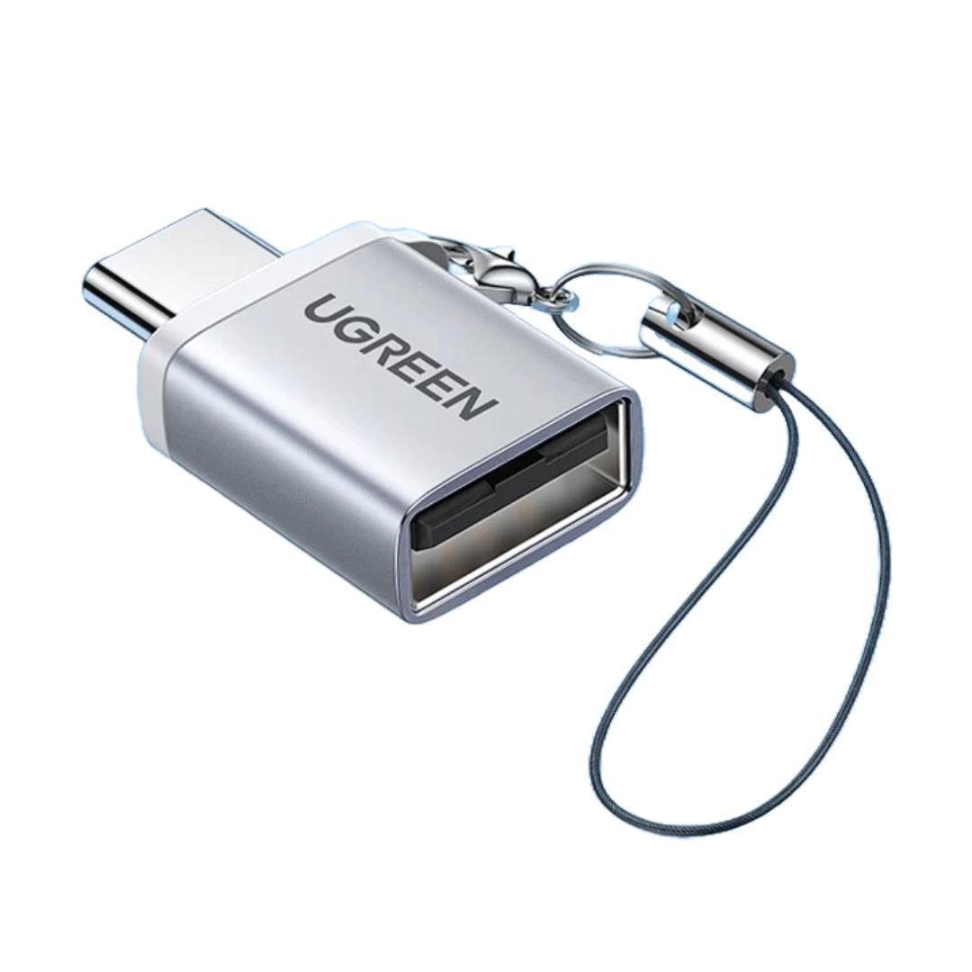 Переходник OTG UGREEN US270 Type-C/USB 3.0 Серебристо-белый (50284)