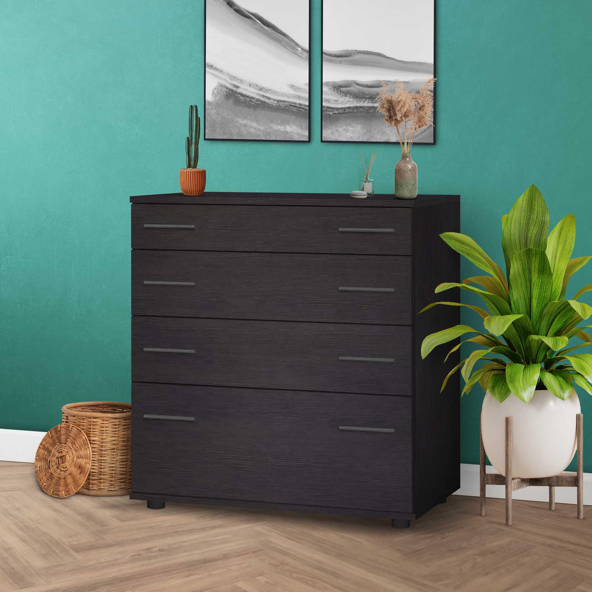 Комод із висувними шухлядою та дверцятами Венге темний (О-2в) - фото 2 Комод із висувними шухлядою та дверцятами Венге темний (О-2в) - фото 2