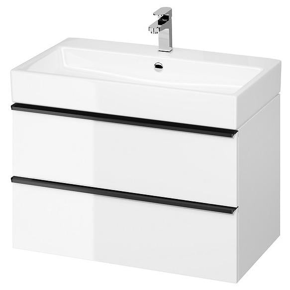 Тумба под умывальник подвесная Cersanit Virgo S522-025 79,4x50,1x42,7 см Белый (213935)