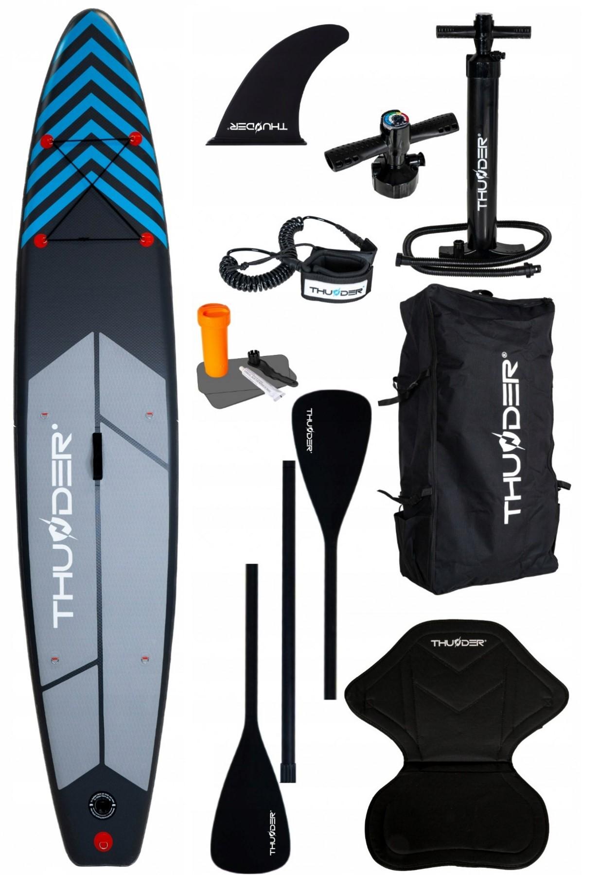 SUP-доска надувная Thunder Steel 365 см с веслом Blue