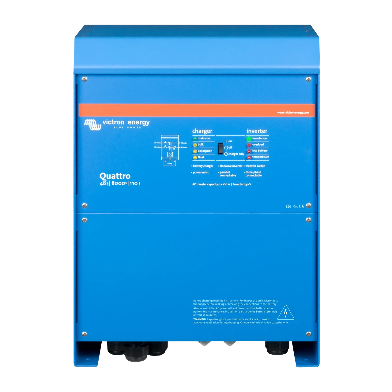 Инвертор Victron Energy Quattro 48/8000/110-100/100 230V VE.Bus (QUA488024000)