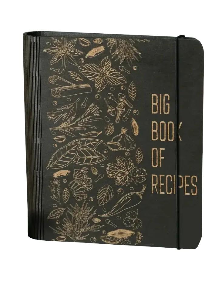 Книга для кулинарных рецептов "Big book of recipes" 80 листов А4 31х23 см (NB-107)